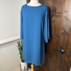 Grace Karin Classic Blue Long Sleeve midi Dress Size XL